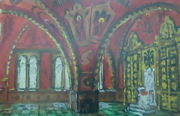 Дворец царя Алексея Михайловича в Коломенском трапезная