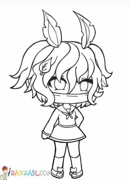 Раскраски гача лайф пацанки