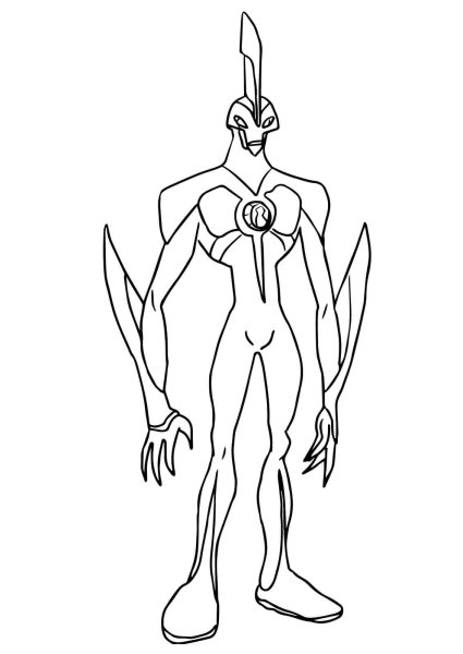 Раскраски Бен Тен пришельцы