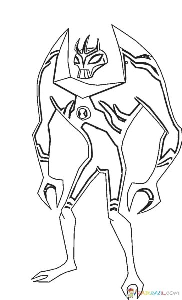 Раскраска герои из Бен Тена