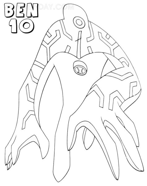 Раскраски Бен Тен Омниверс Омнитрикс