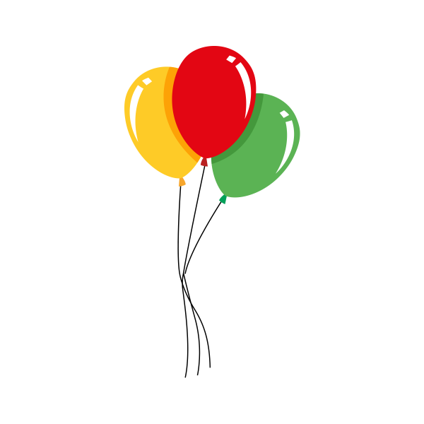 Воздушный шарик на веревочке
