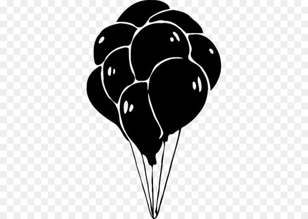 Воздушный шар силуэт вектор