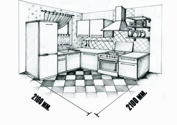 Кухня рисунок