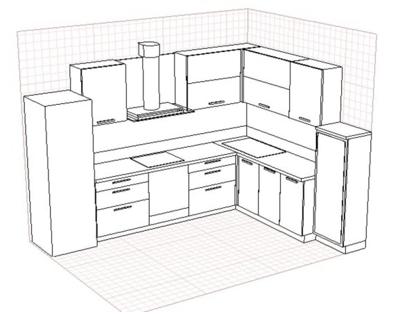 Готовый макет кухни