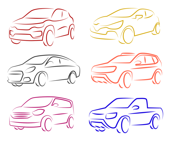 Очертания автомобиля