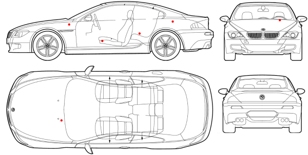 BMW 320i Coupe Blueprint