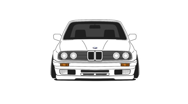 BMW e30 вектор