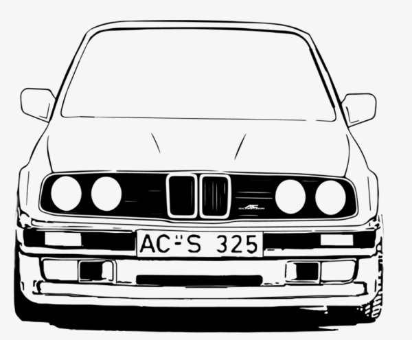 BMW e34 вектор