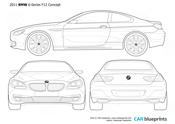 BMW 320i Coupe Blueprint