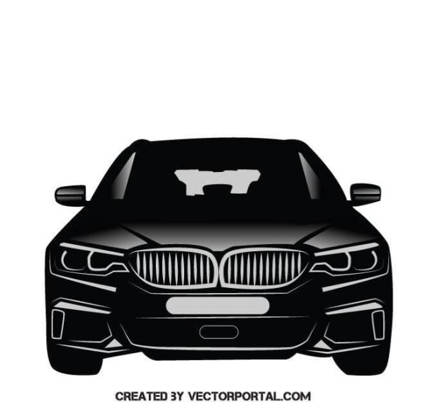 БМВ спереди вектор
