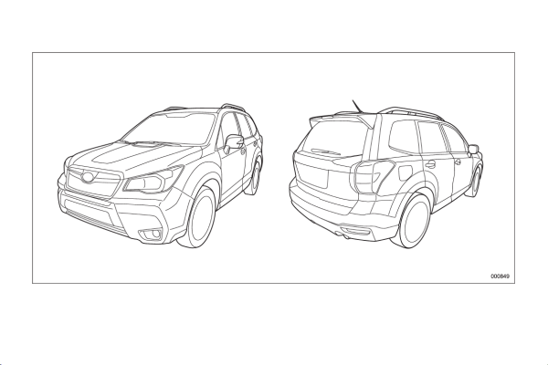 Субару Форестер 2007 рисунок
