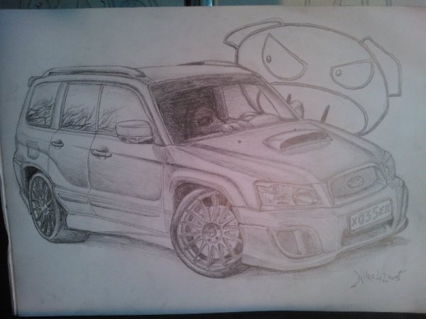 Subaru Forester sf5 рисунок