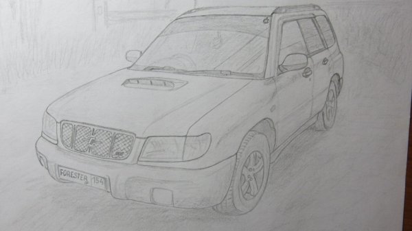 Subaru Forester sg5 раскраска