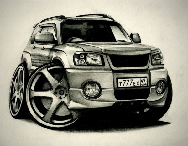 Шарж Субару Форестер