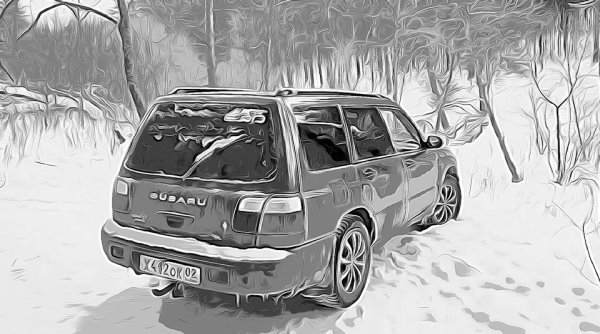 Subaru Forester sg5 вектор