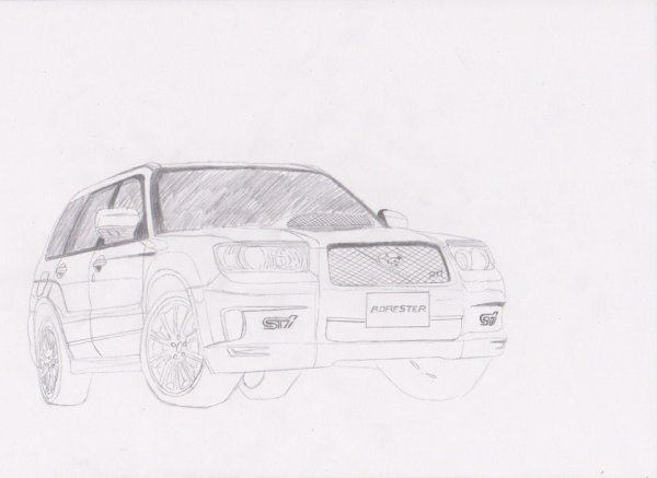 Субару Форестер 2007 рисунок