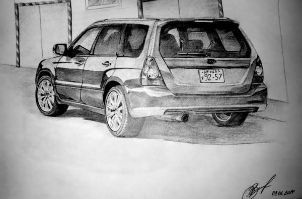 Форестер карандашом