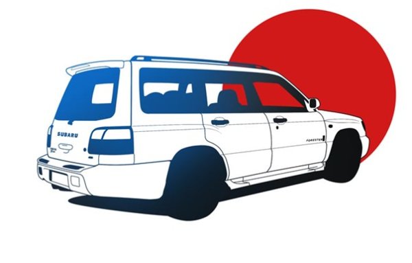 Subaru Forester рисунок