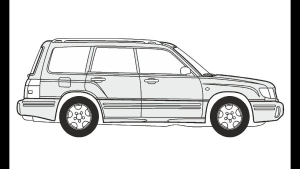 Subaru Forester 2 вид сбоку