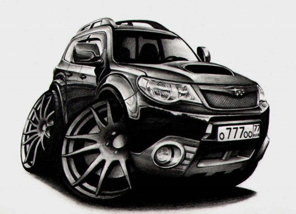Subaru Forester sh шарж