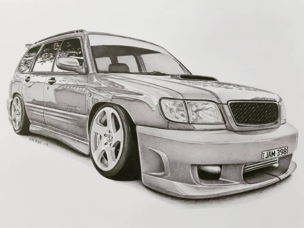 Раскраска Субару Форестер sf5