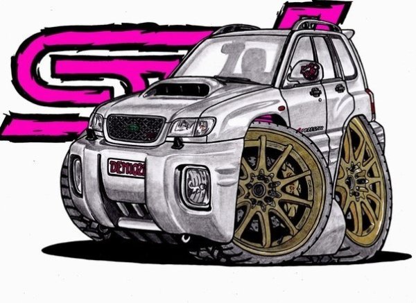 Мультяшный Субару Форестер