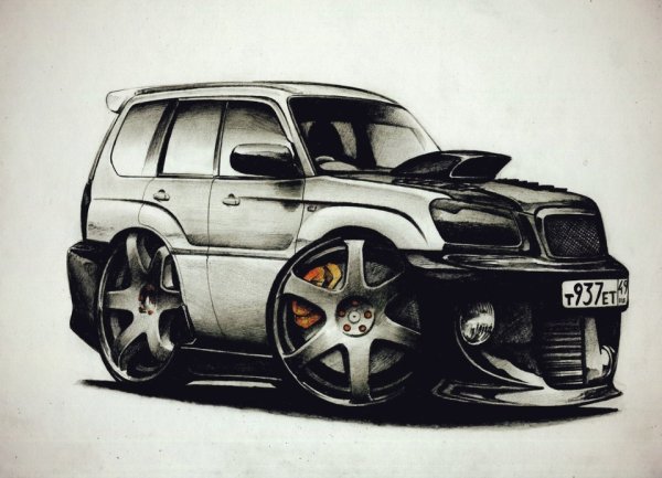 Forester sf5 нарисованный