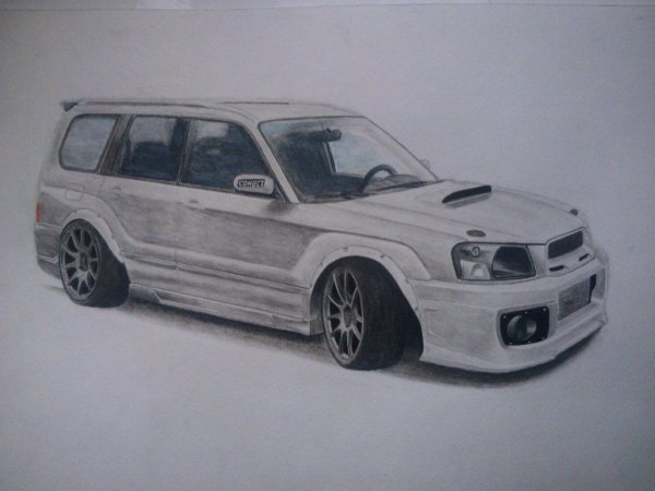 Subaru Forester sf5 рисунок