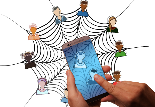 Всемирная паутина на белом фоне