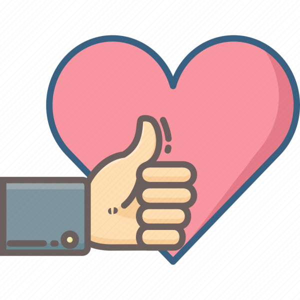 Like рука с сердечком