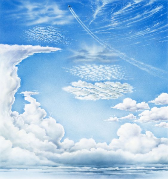 Небо перистые облака