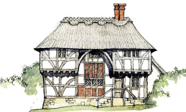 Изображение дома в средневековье