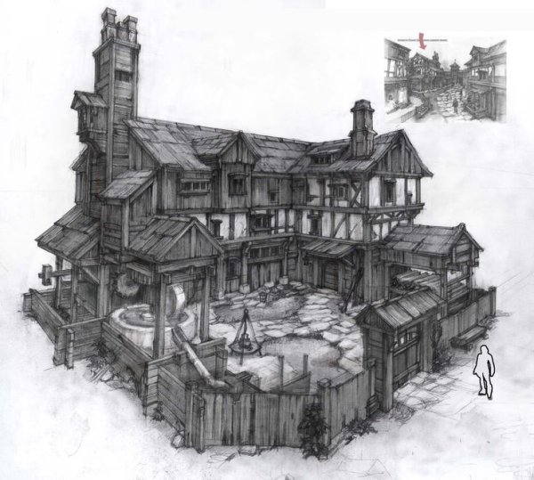 Средневековые строения арт