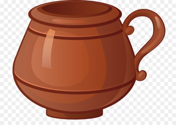Нарисовать глиняную посуду