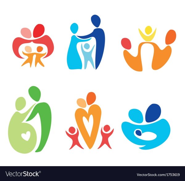 Стилизованные изображение семьи