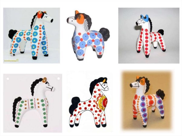 Раскраска Олешек Филимоновская игрушка