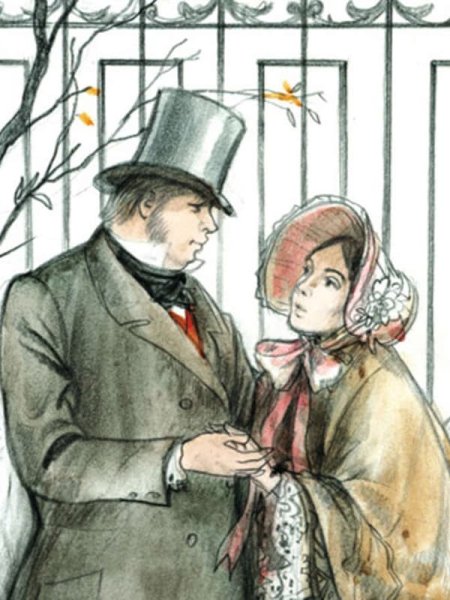 Обломов и Ольга иллюстрации к роману