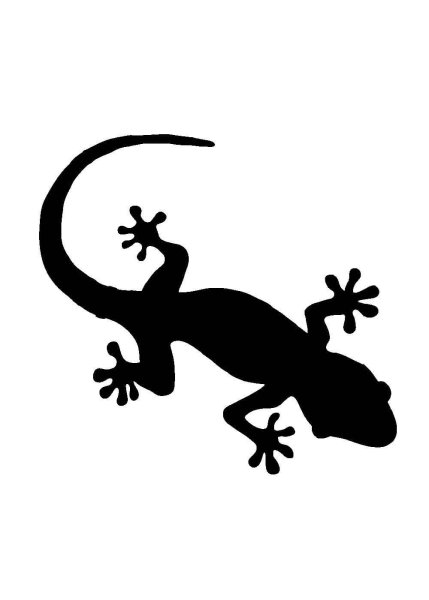 Трафарет ящерицы