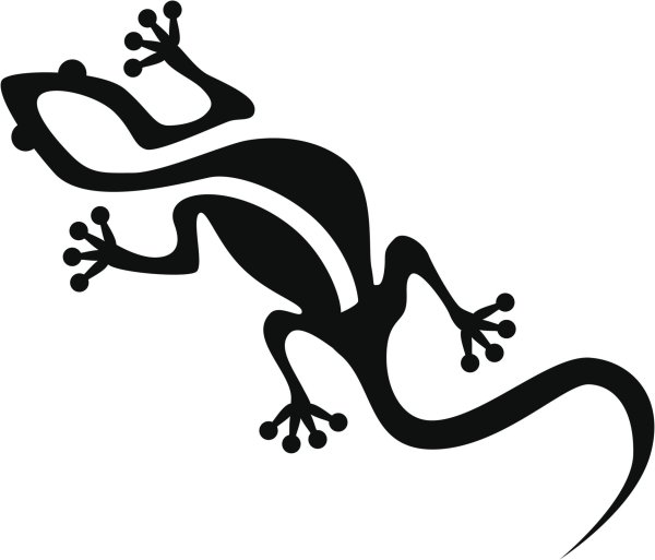 Стилизованная ящерица