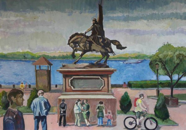 Памятники Самары рисунки детей