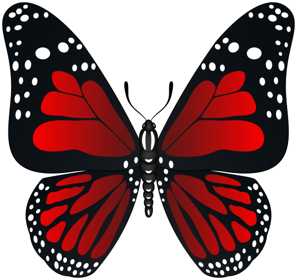 Красная бабочка