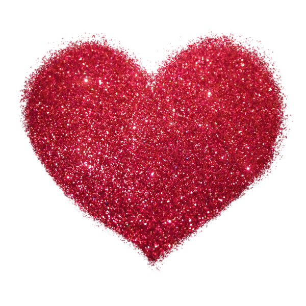 Сердечки.с блестками