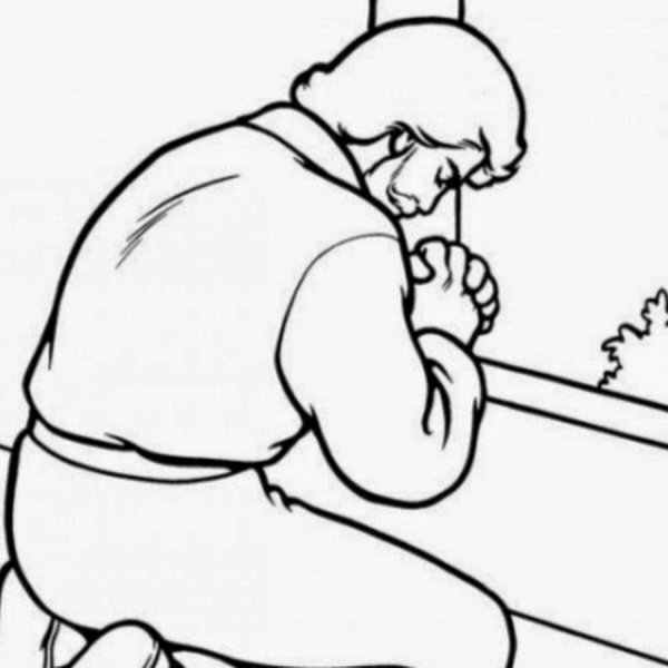 Христианская девушка рисунок