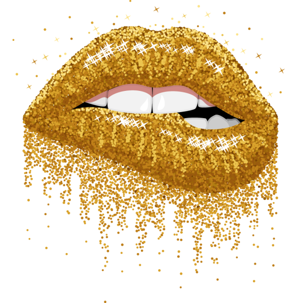 Золотистые блестки