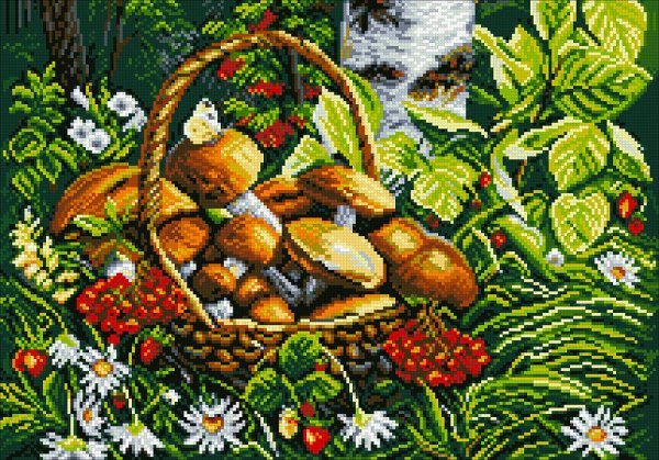 Галкин и.с. « натюрморт с белыми грибами»