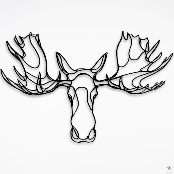 Стилизованная морда лося