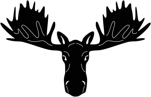 Голова лося вектор