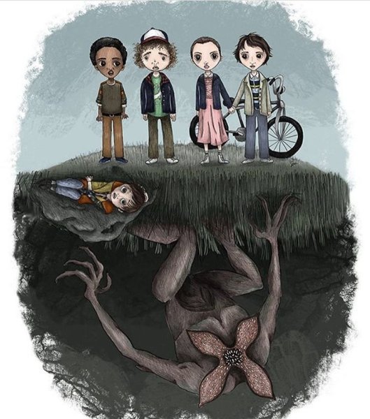 ОСД рисунок stranger things