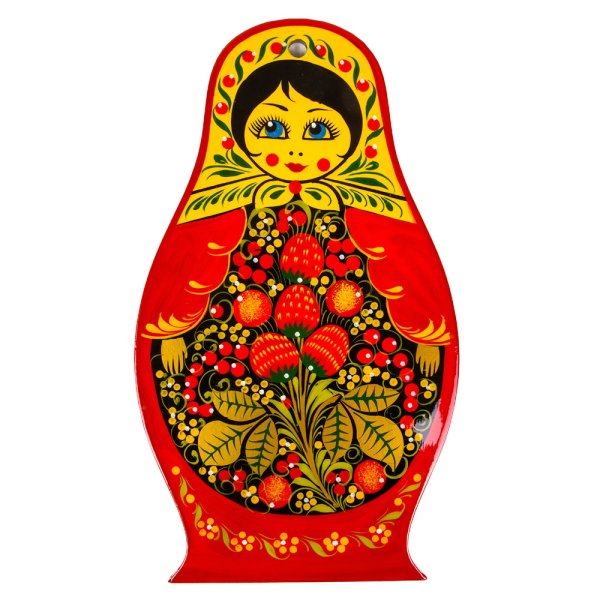 Матрешка Золотая Хохлома роспись